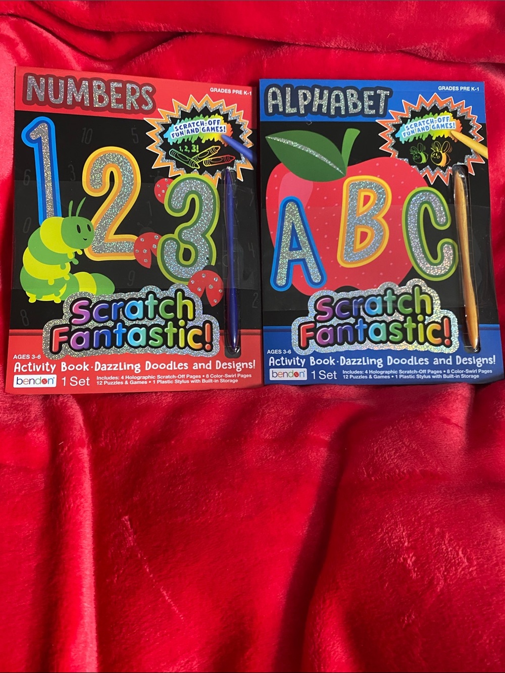 Scratch Fantastic! Alphabet & Numbers Activity Book Set